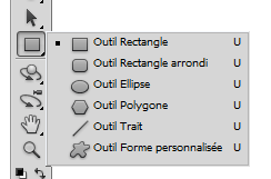 Photoshop outil rectangle