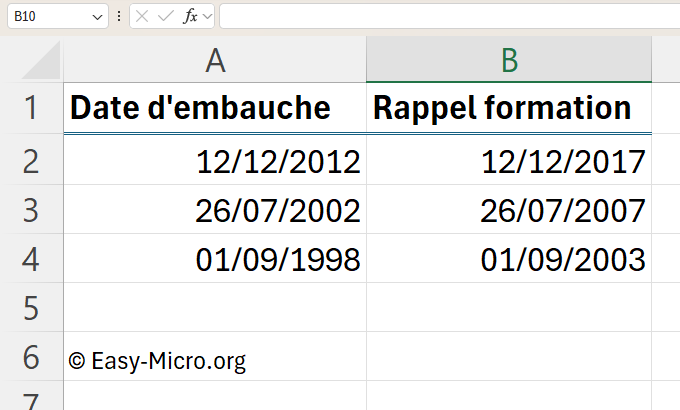 Date Excel