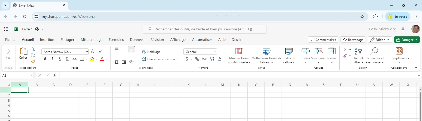 Sous total Excel
