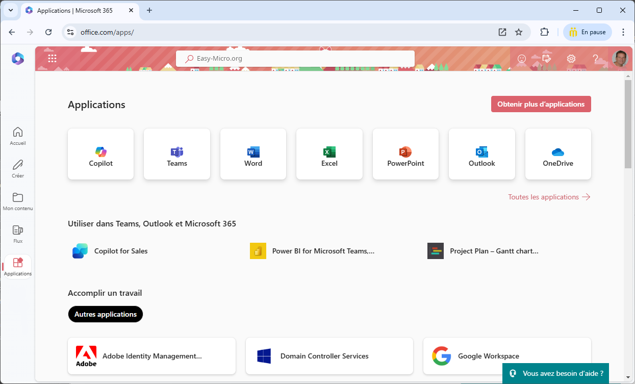 Office.com, la plateforme Microsoft 365