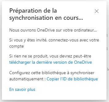 Synchroniser OneDrive