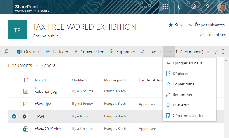 Bibliothèque SharePoint
