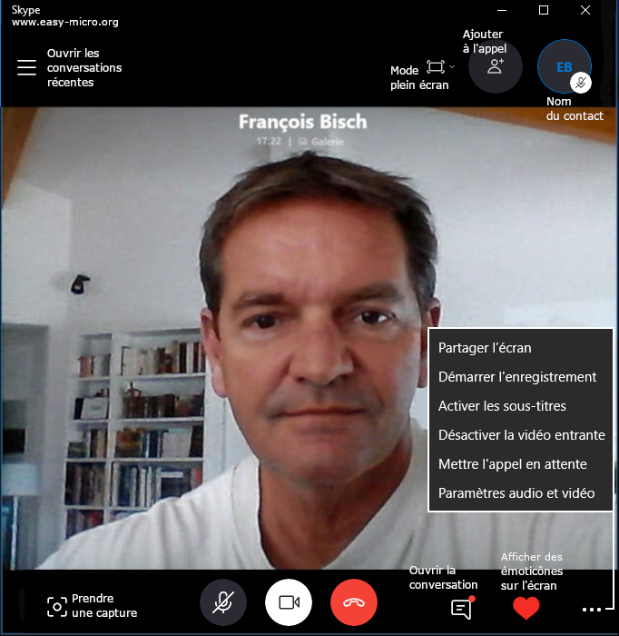Vidéoconférence Skype