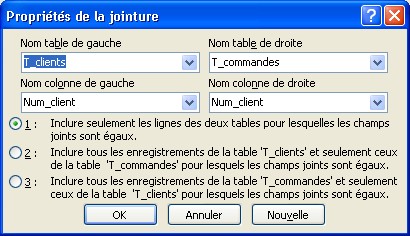 Jointures sous Access 2003