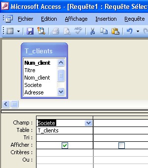Requête Access