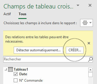Excel Tableau croisé dynamique