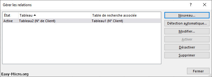 Excel Tableau croisé dynamique