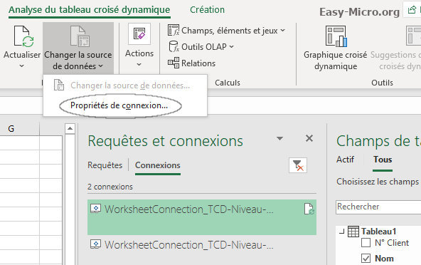 Excel Tableau croisé dynamique