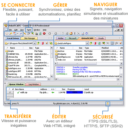 CuteFTP Pro - Voir le site officiel