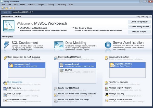 MySQL Workbench Central
