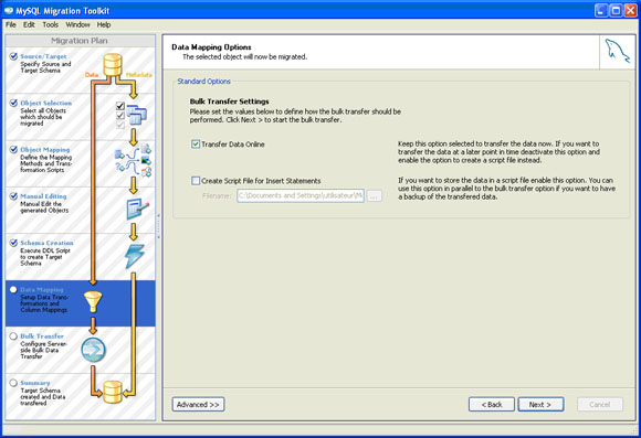 MySQL Migration Toolkit