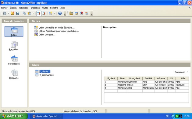 LibreOffice.org Base 3.0