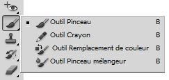 Photoshop outil pinceau