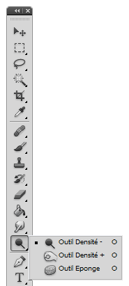 Photoshop outil densité