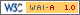Icon de comformité de niveau A, déclaré valide par le W3C-WAI