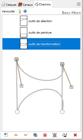 GIMP par Easy-Micro - La fenêtre des Chemins