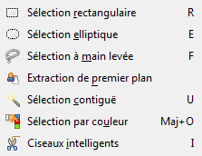 GIMP par Easy-Micro - Les outils de sélection